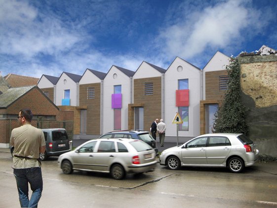 Quatres logements dans un garage